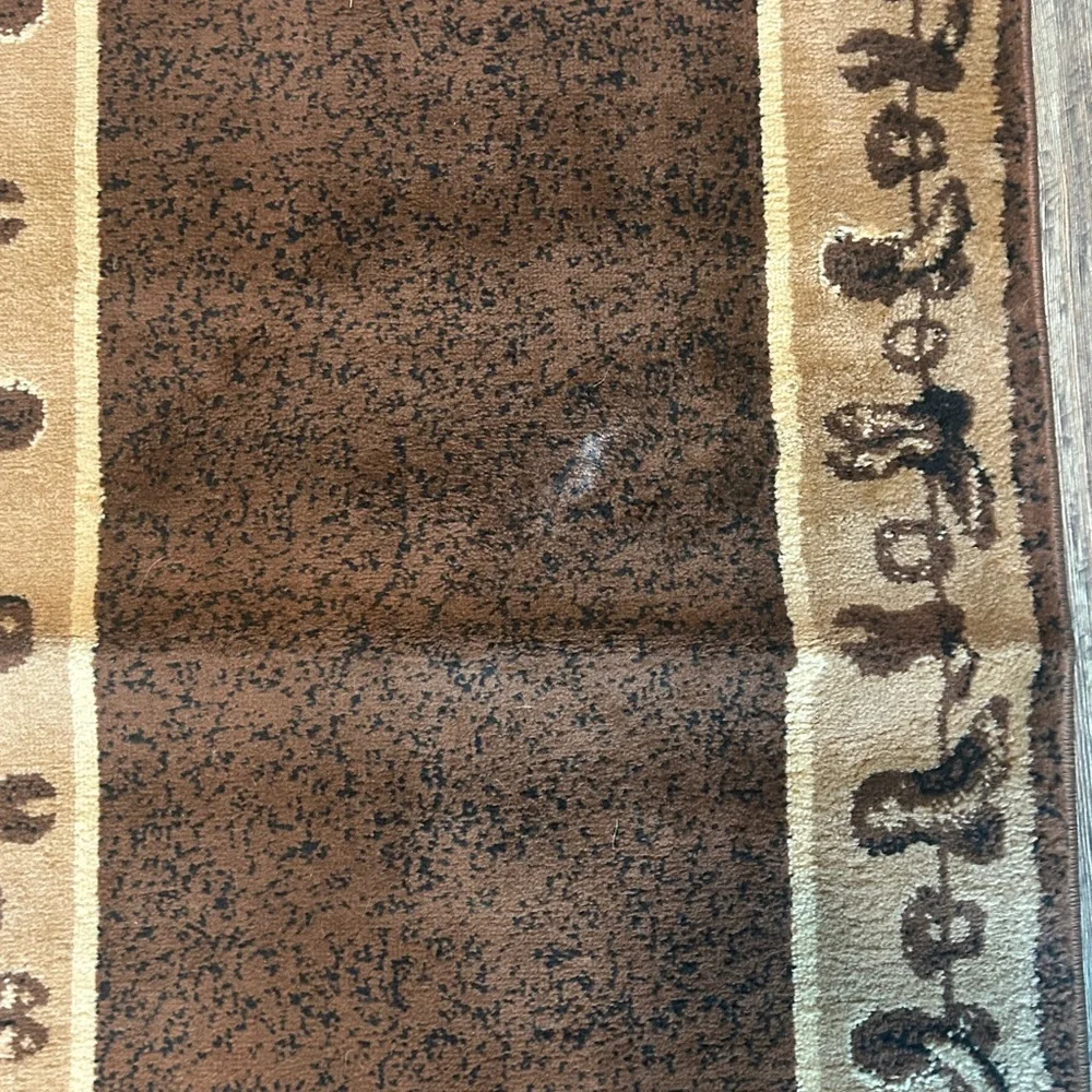 Western Themed cowboy Boot Brown & Tan Decorative Area Rug Runner 2 x 7